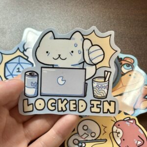 Locked In Sticker